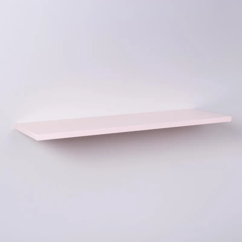 Prateleira Crie Fácil 60x20CM MDP Fixação Suporte Invisível Organizador Sala Rosa Mercado - OUTRAS - Agro