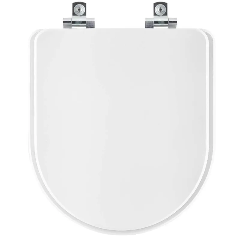 Assento Sanitário Laqueado Soft Close Valentina Branco Para Vaso Hervy