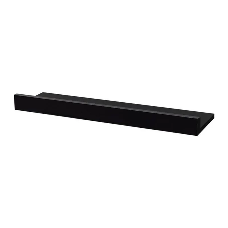 Prateleira Porta Quadros 100X10CM MDP Suporte Invisível Moderno Sala Preto Mercado das Prateleiras - OUTRAS - Agro
