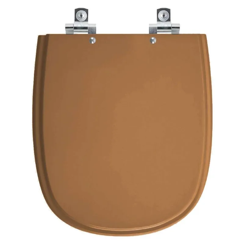 Assento Sanitário Soft Close Dona Beja Caramelo Para Vaso Santa Clara