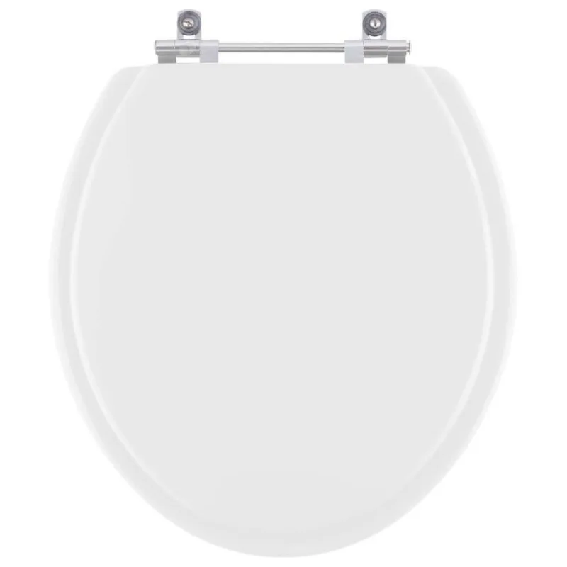 Assento Sanitário Dalia Alongado MDF Laqueado Branco Pontto Lavabo - OUTRAS - Casa E Construção