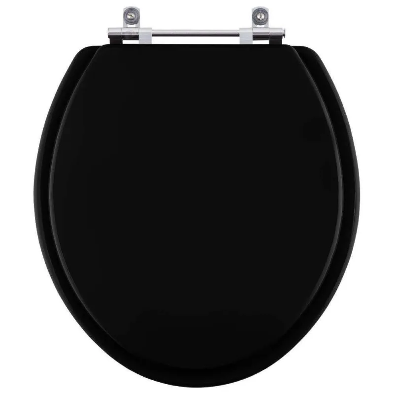 Tampa De Vaso Mdf Laqueado Dalia Preto Para Bacia Fiori 6lpf - OUTRAS - Agro