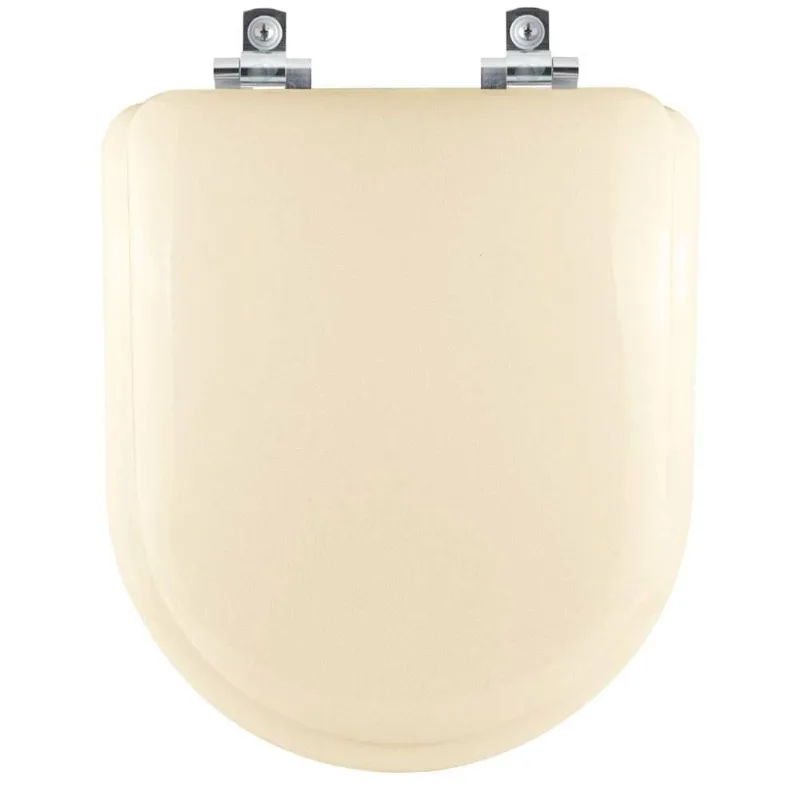 Tampa De Vaso Almofadado Soft Close Carrara Bege Claro Para Bacia Deca