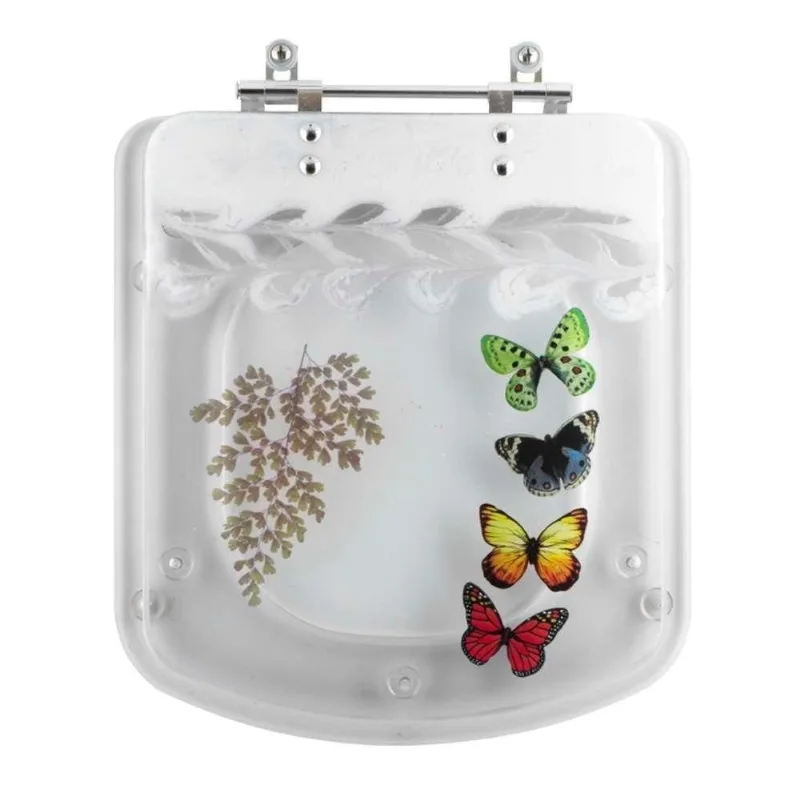 Tampa De Vaso Acrílico Decorado Lirio Transparente Para Bacia Fiori