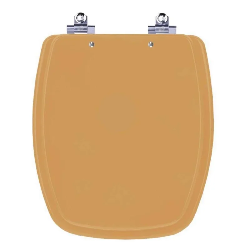 Assento Sanitário Laqueado Soft Close Stylus Amarelo Terra Para Vaso Celite