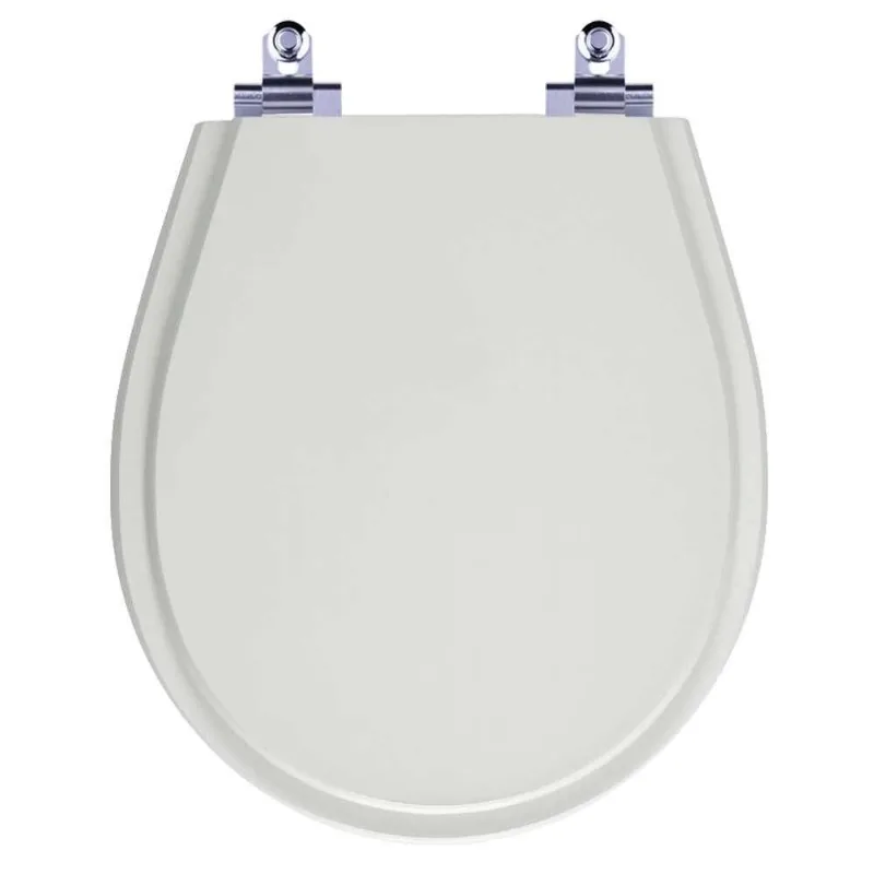 Assento Sanitário Laqueado Soft Close Avalon Sterling Silver (cinza Claro) Para Vaso Ideal Standard