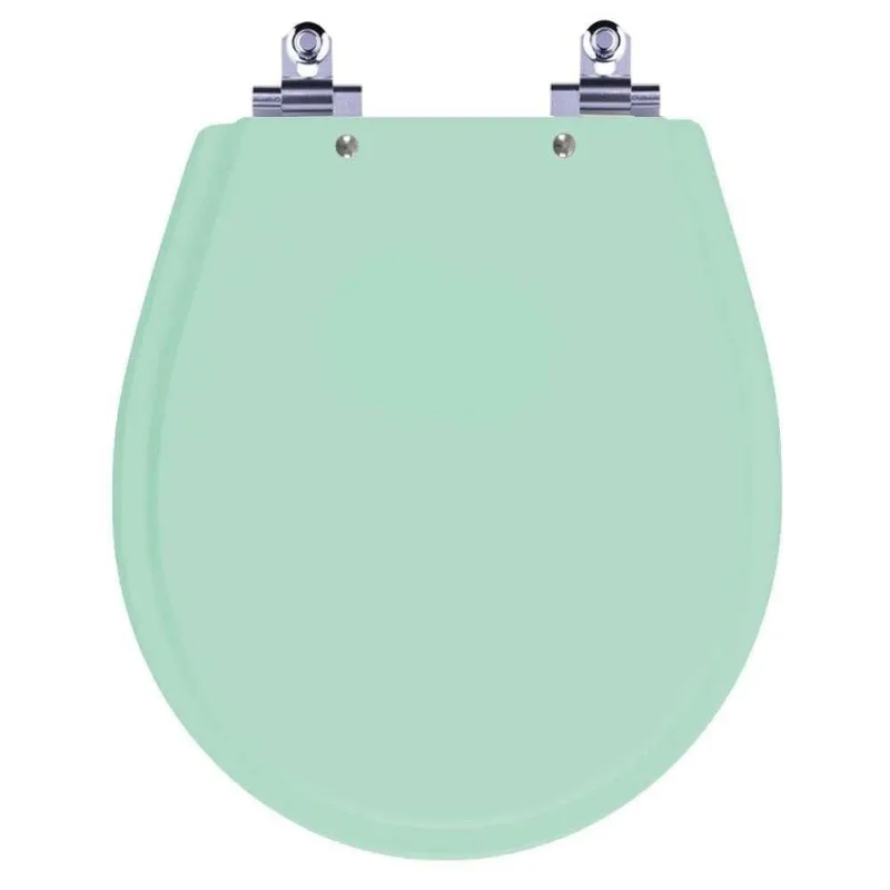 Assento Sanitário Laqueado Soft Close Avalon Verde Claro Para Vaso Ideal Standard