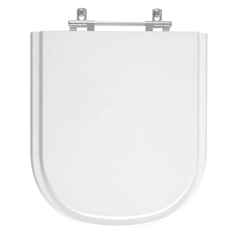 Assento Sanitário Poliéster Para Vaso Deca Vogue Plus Conforto Pne (sem Abertura Frontal)