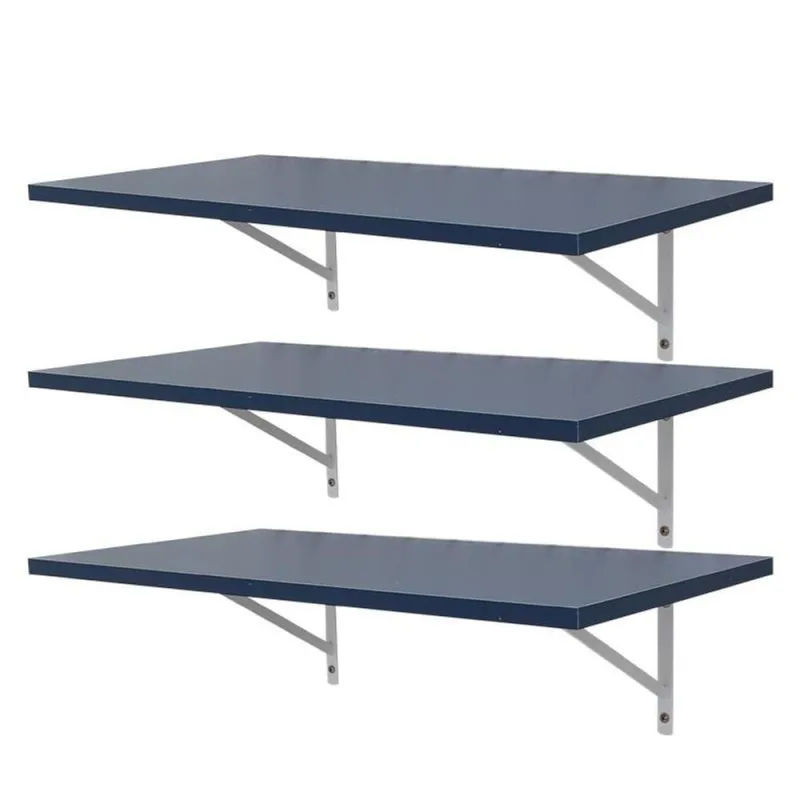 Prateleira Kit 3 70X25CM MDP Fixação Parafuso Sala Azul Mercado das Prateleiras - OUTRAS - Agro