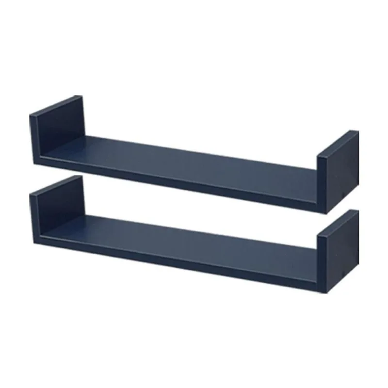 Prateleira Crie Fácil 90x25CM MDP Suporte Invisível Moderno Sala Azul Mercado das Prateleiras 2 - OUTRAS - Agro