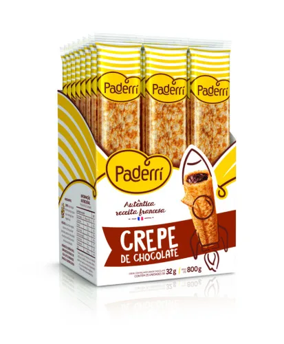 Crepe Chocolate Paderri 32g - Mercearia