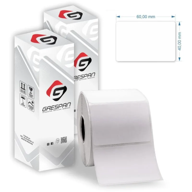 Etiqueta para Balanca Termica ECO 60X40MM 20M 20G CX.C/04 - GRESPAN - Papelaria