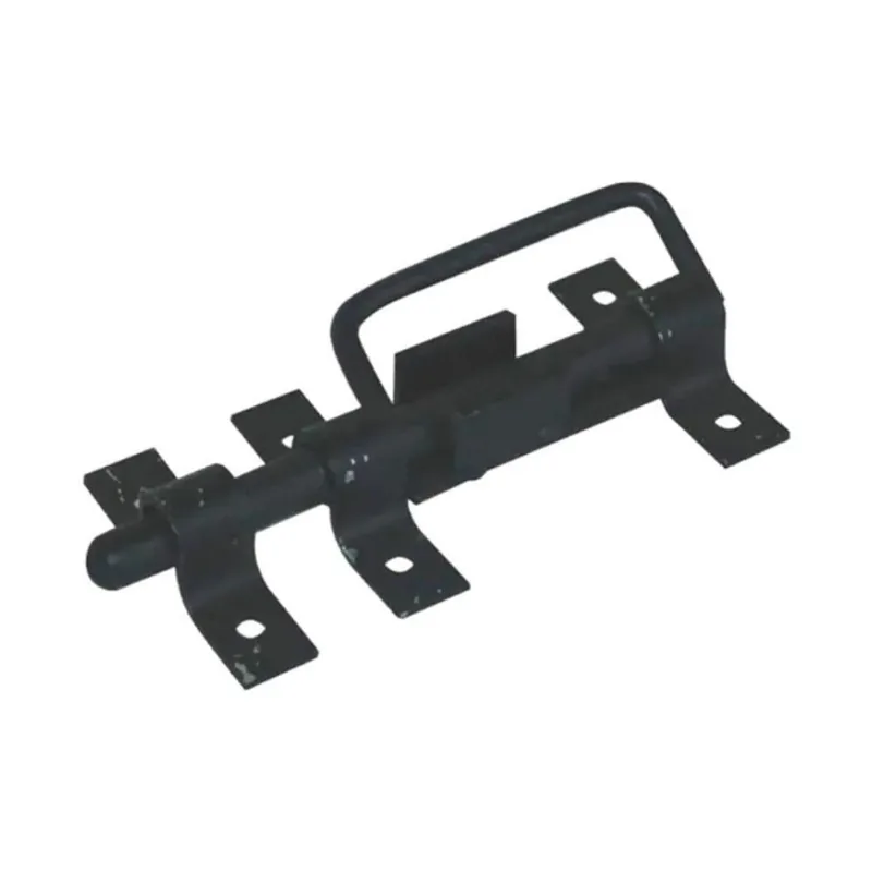 Trinco com Alça para Portão e Porteira 200mm Aço Preto Metasal