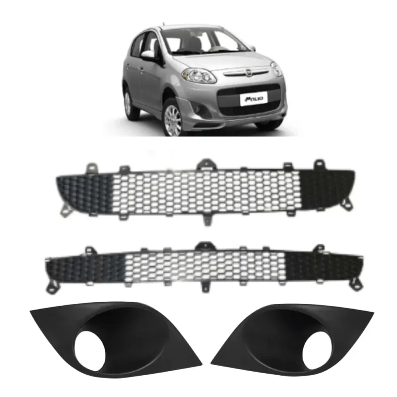 Kit Grades Parachoque palio attractive 13 a 16 c/m (4 peças) - Não Disponível - Automotivo