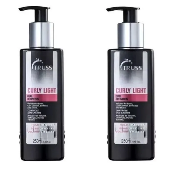 Kit Leave In Truss Ativador De Cachos Curly Light 250ml 2 Unid