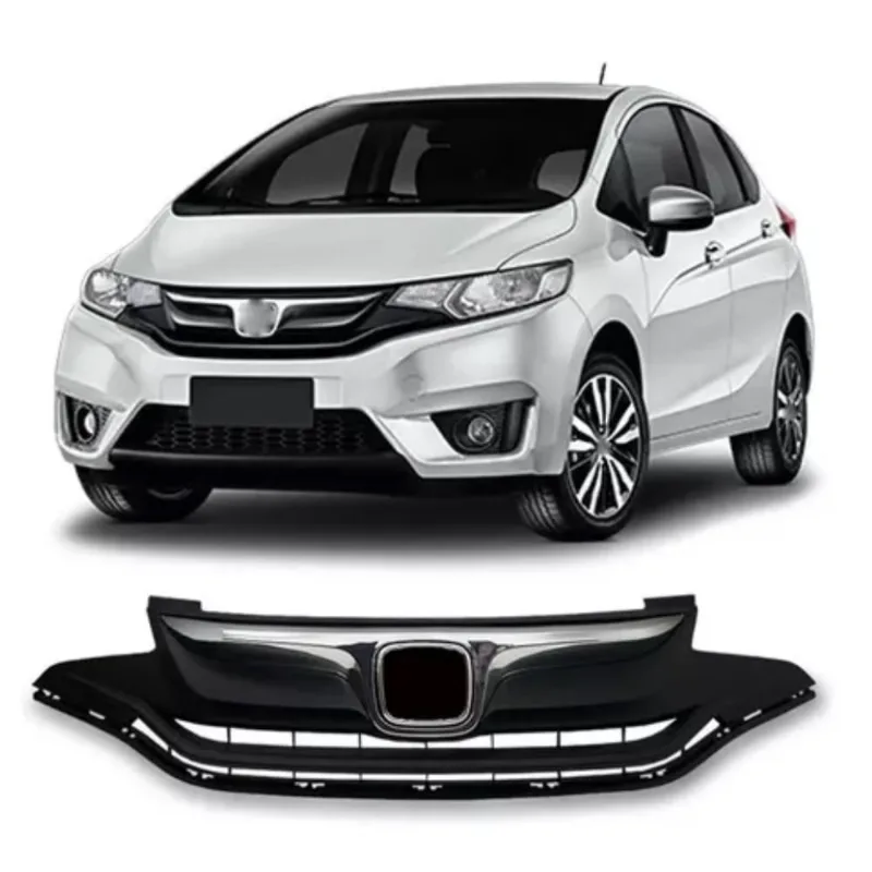 Grade Honda Fit 2015 /.... Preta Brilhante c/ Friso Cromado