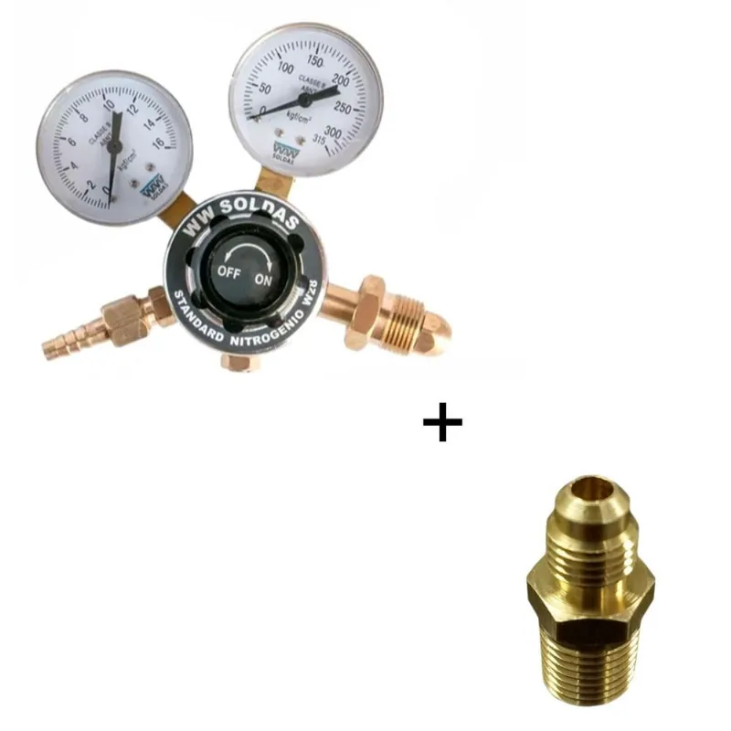 Regulador De Nitrogenio Standard W28 Ww Soldas + Adaptador