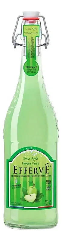 10x Água Com Gás Aromatizada Sabor Maçã Verde Effervé 750ml - Não Informado - Bebidas