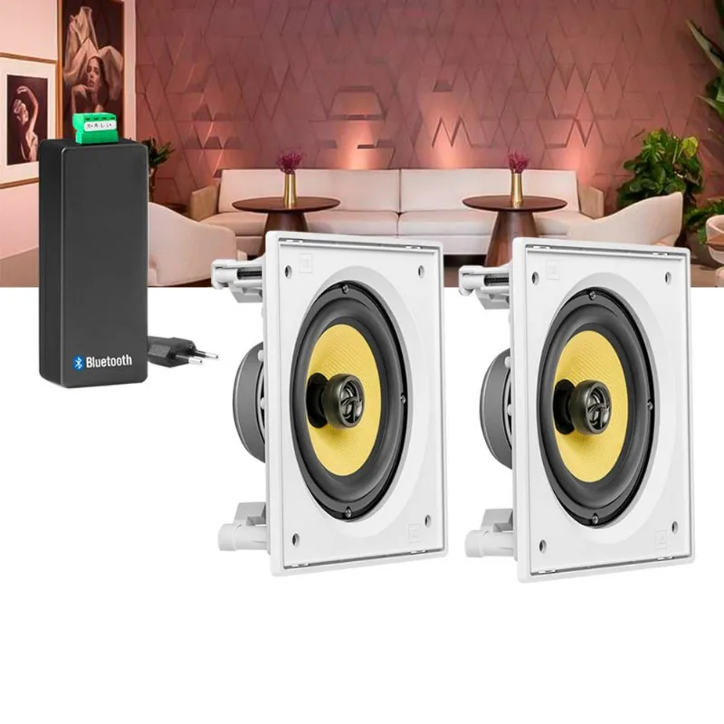 Kit Som e Amplificador Teto Lounge + 2 Alto Falante AAT