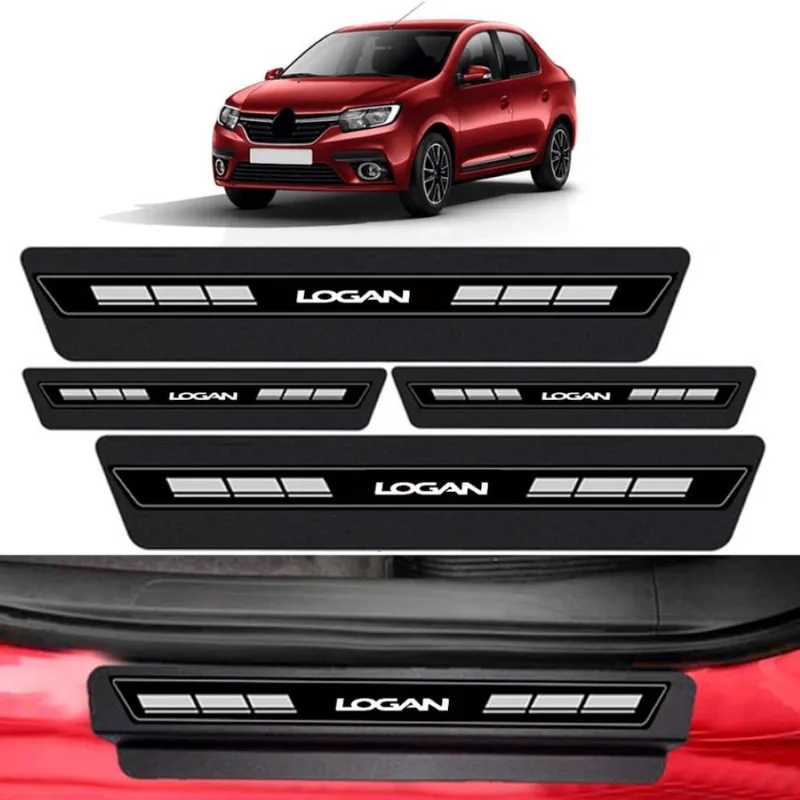 Kit Soleira Porta Top Premium Renault Logan Todos anos