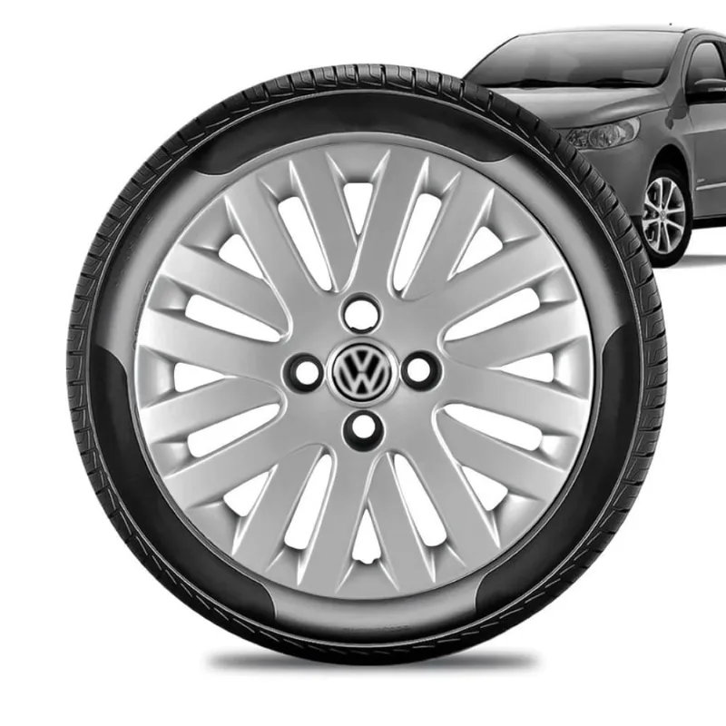 Calota vw Volkswagen Aro 14 Gol Prata