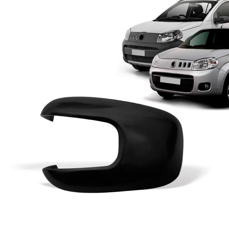 Capa Retrovisor Fiat Uno Vivace Way 2017 Lado Esquerdo Preta