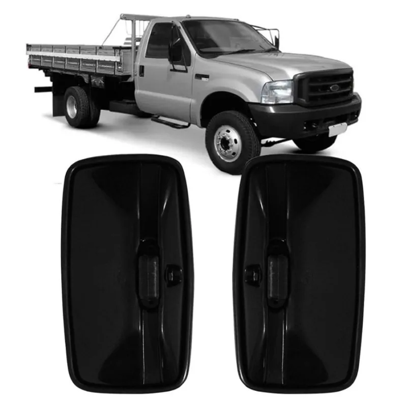 Par Retrovisor Ford F4000 F100 F1000 Preto