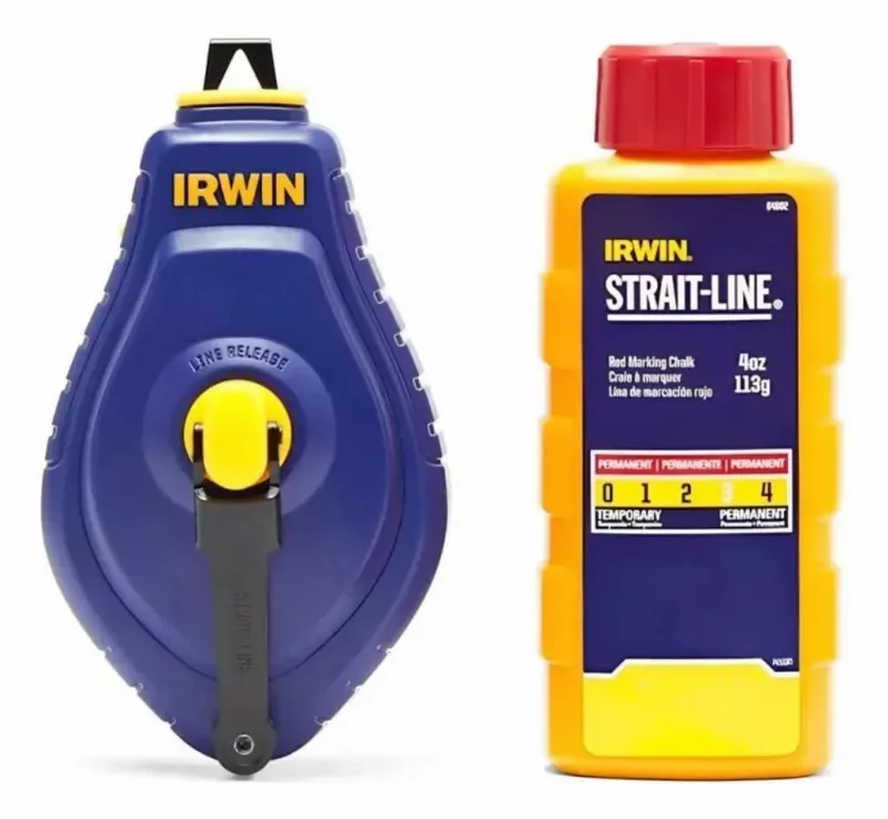 10x Kit Giz De Linha Abs 30 Metros Vermelho 64495 Irwin