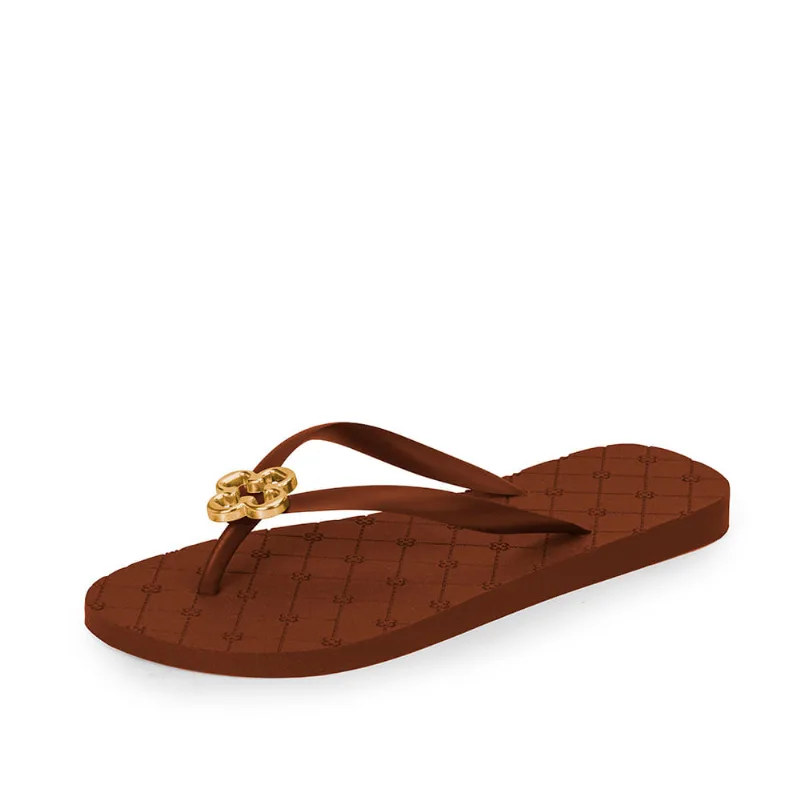 Chinelo De Dedo Marrom Monograma 33.34