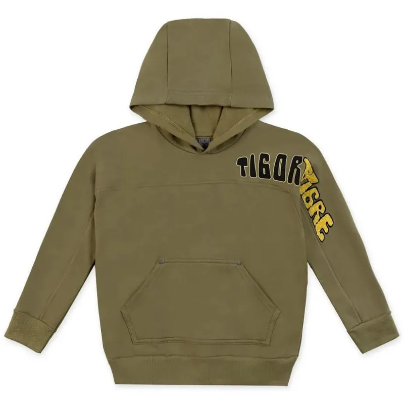 Blusão Manga Longa Tigor T Tigre Com Bolso Verde 4