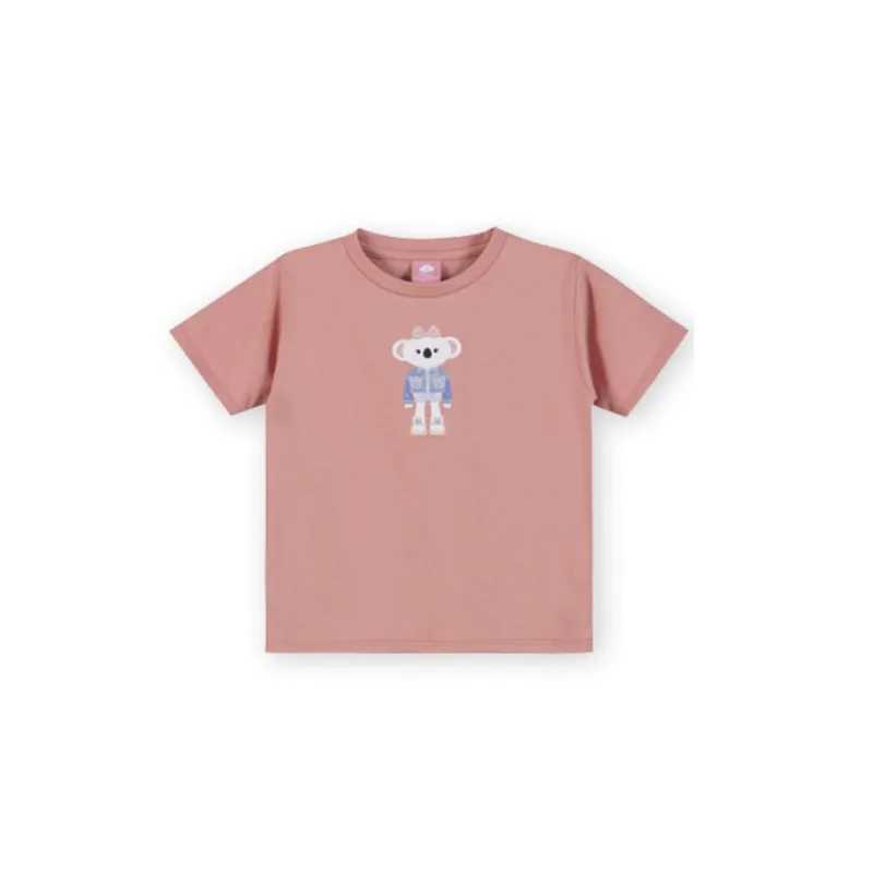 Blusa Manga Curta Lilica Ripilica Estampa Jeans Wear Rosa 8