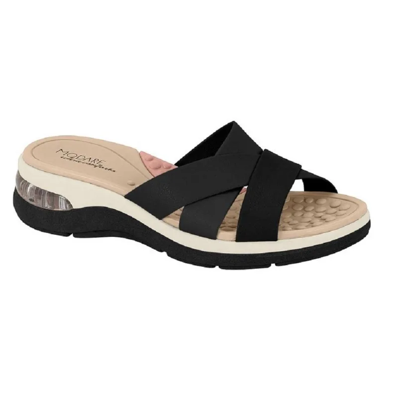 Tamanco Modare Napa Floather Nature Preto 034