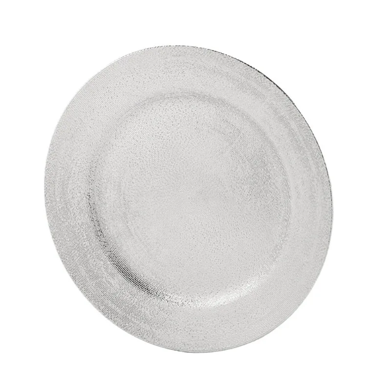Sousplat Liso Prata 33cm