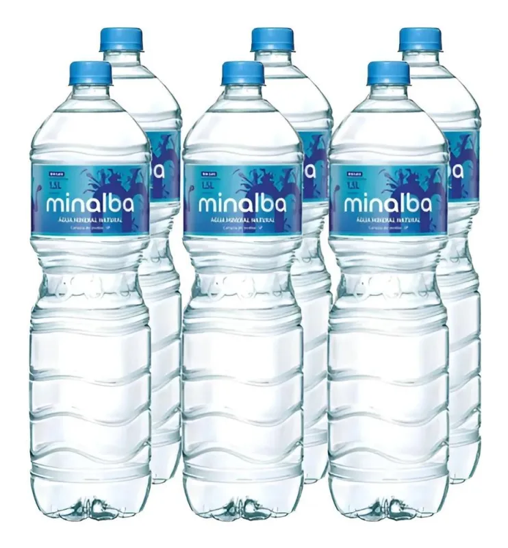 Água Mineral Minalba 1,5l Descartável Sem Gás 6 Unidades - Não Informado - Bebidas