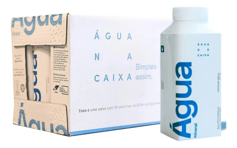 Agua Mineral Natural- Água Na Caixa 330ml Sem Gás- Pack 12un - Não Informado - Bebidas