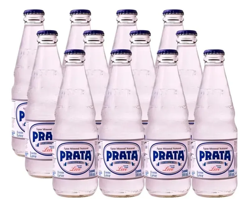Água Mineral Sem Gás Prata 300ml Pack C/12unid - Não Informado - Bebidas