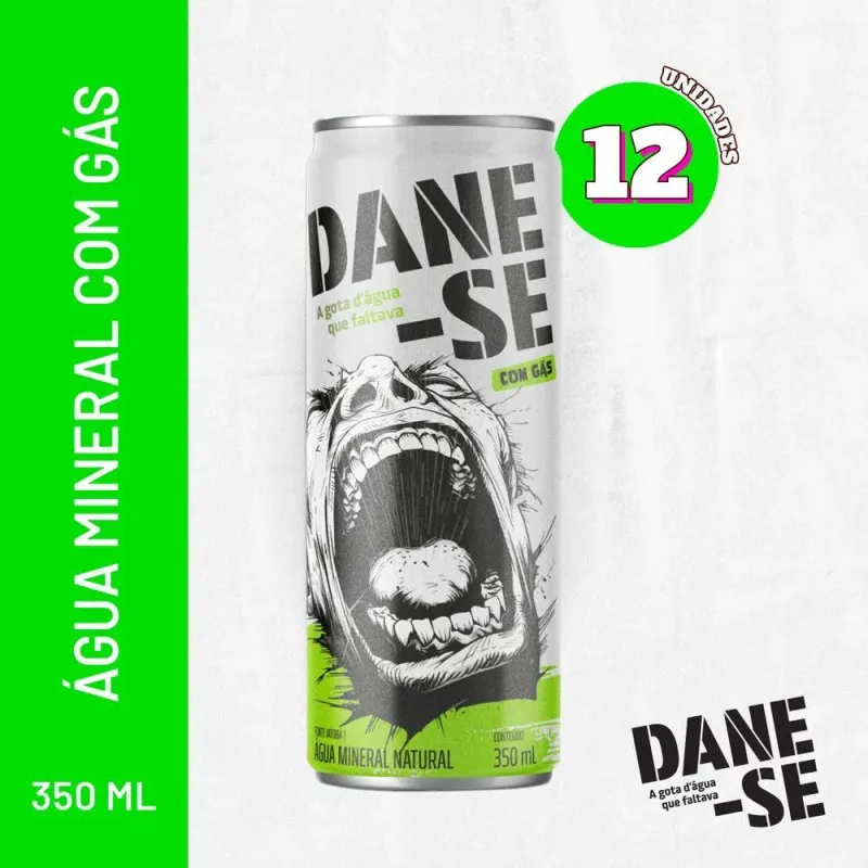 Dane-se Água Mineral Com Gás-pack Com 12 Unidades De 350ml - Não Informado - Bebidas