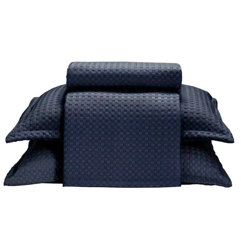 Kit 3 Peças Colcha Dohler Casal Provença Azul