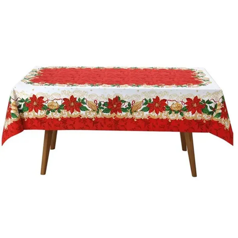 Toalha de Mesa Athenas Natal 110 140cmx210cm - Dohler - Döhler - Cama, Mesa E Banho