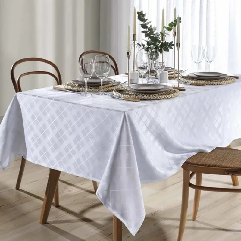 Toalha Mesa Jac Requinte Ii 1,60x1,60 Tj-4872 Branco
