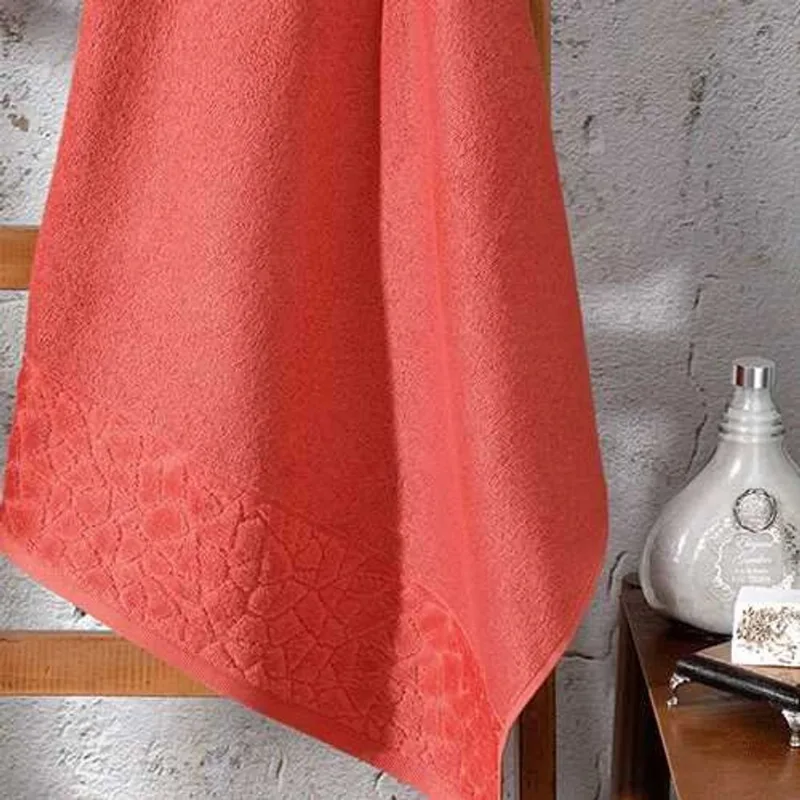 Toalha Banhão Felpudo Jacquard Confort Liso Telha 7106 - Dohler