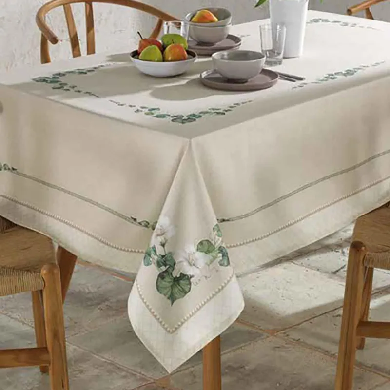 Toalha De Mesa Retangular 140x210cm Clean Renova Botânica D - Dohler Estampado Digital