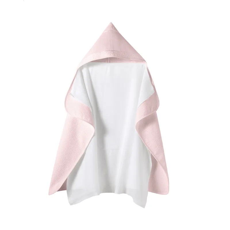 Toalha de Banho Döhler Baby Love Com Capuz Rose Para Bordar
