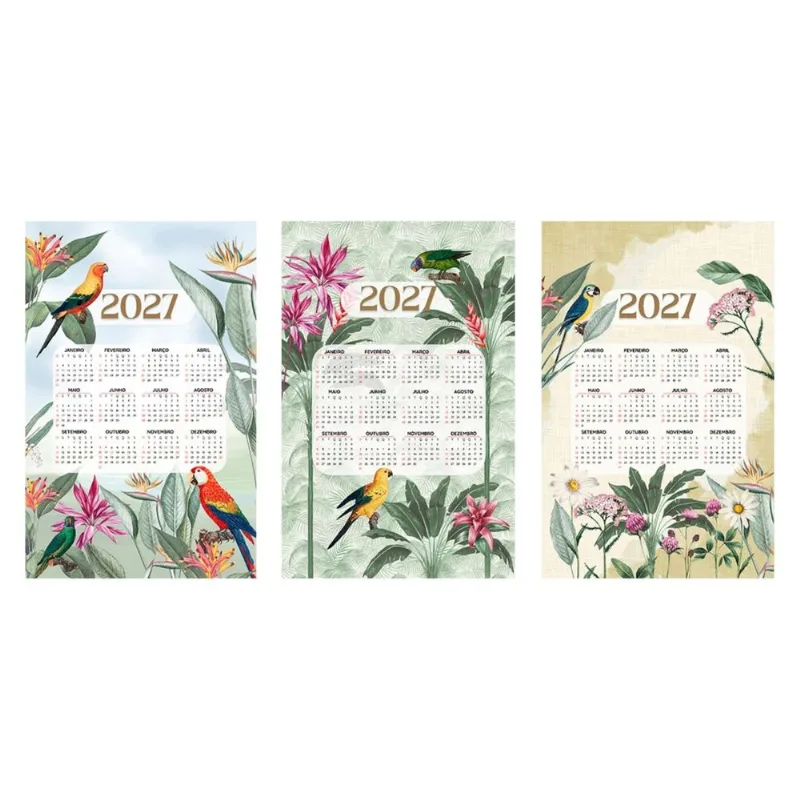 Pano de Copa Calendario 2027 Desenho a Sortido