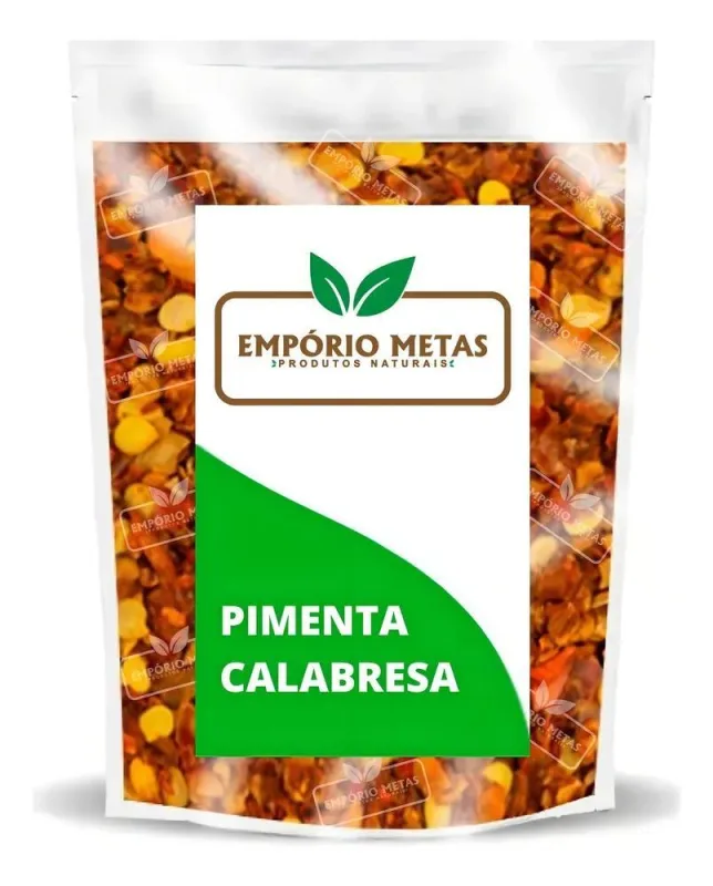 Pimenta Calabresa Em Flocos 250g - Empório Metas - Não Informado - Mercearia