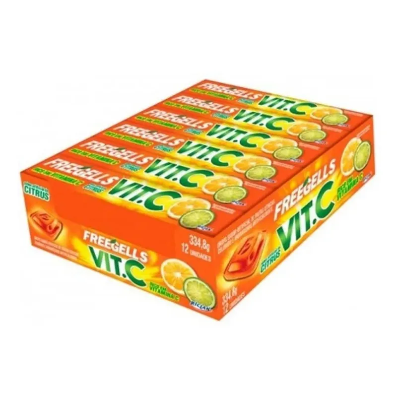 Freegells Vit.c Caramelo - Citrus - Unidade - 1 - 12 - 28 G