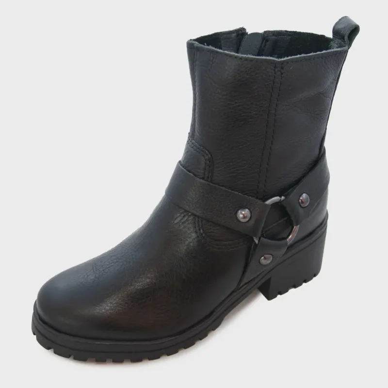 Bota Feminina Bottero Cano Baixo ref: 349107 couro