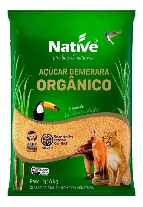 Açúcar Demerara Orgânico Native 5kg - Não Informado - Mercearia