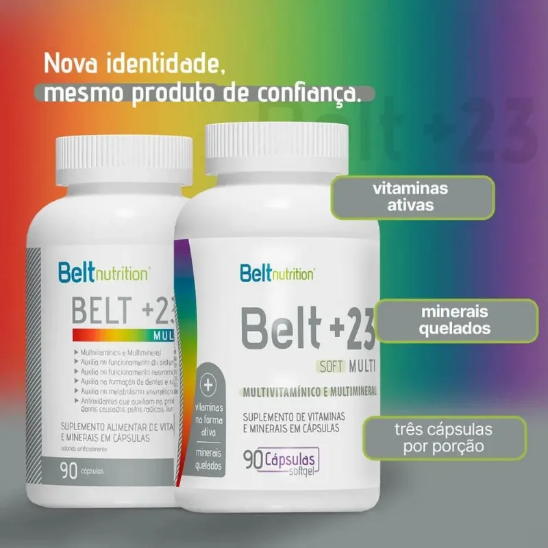 2x Multivitamínico Belt +23 Soft 90 Caps Belt Nutrition