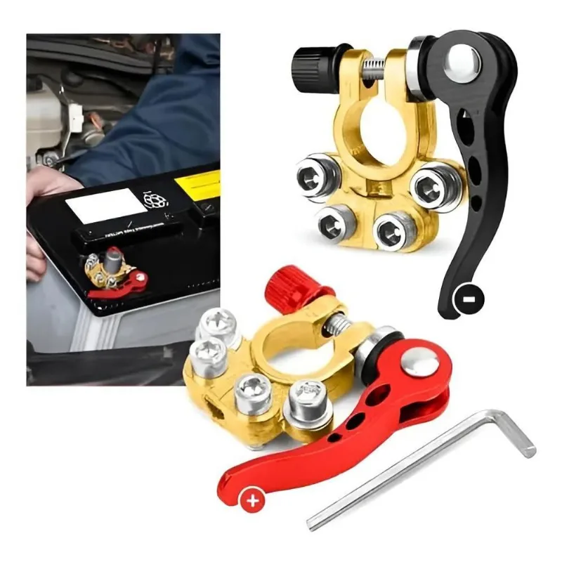 Kit 2 Terminal Engate Rápido Plug Engate Bateria Veicular